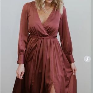 Baltic Born Jenna Dark Mauve Maxi Dress